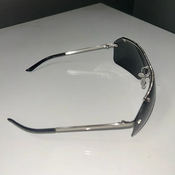 Vintage Dior Star Studded Black Sunglasses w original Dior box & cloth